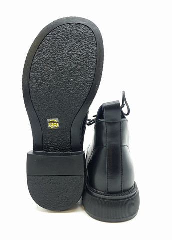Осенние женские ботинки черные кожаные ya-18-6 23 см (р) Yalasou