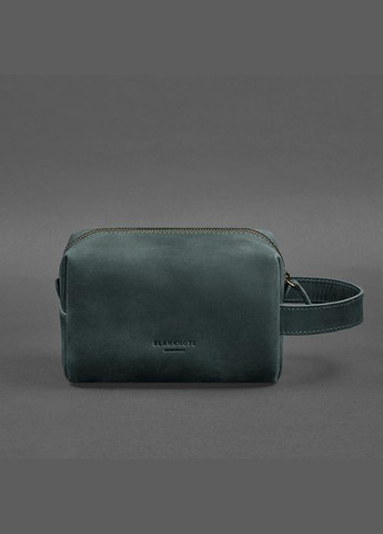 Кожаная косметичка-несессер 5.0 Зеленый Crazy Horse (A-027464) BlankNote (329743004)