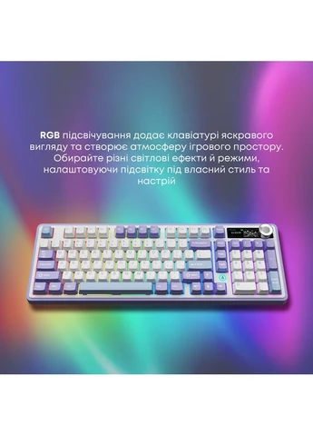 Бездротова механічна клавіатура AK980 V2 Maillard Switch White (AK980-V2-M-PWB) Ajazz (389432946)