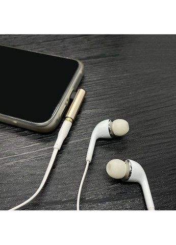 Перехідник USB-C Type C 3.5 mm Jack AUX Audio адаптер для прослуховування музики (золотистий) China (366666339)