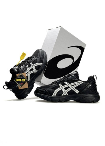 Черно-белые демисезонные кроссовки мужские asics No Brand Gel-Nunobiki GTX Black White