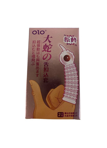 Насадка (насадка з вібратором для пальця 1 шт.+ звичайна насадка для пальця 1 шт.) OLO (323222724)