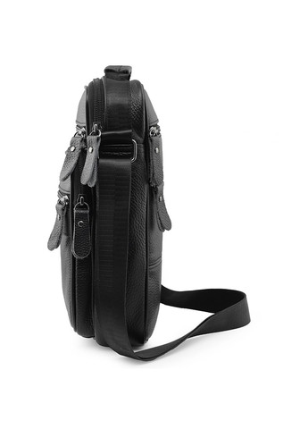 Шкіряна барсетка через плече Qvant 2428 - Чорна Tiding Барсетка (366889757)