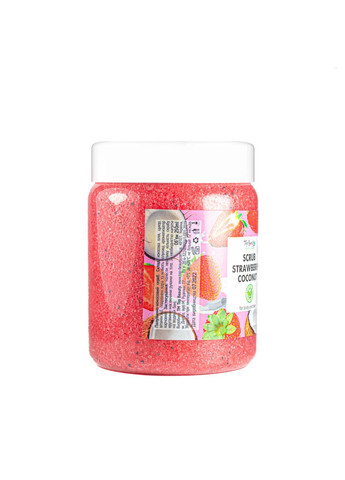 Скраб для обличчя та тіла Strawberry Coconut з ароматом полуниці та кокосовим маслом 250мл Top Beauty (337359264)
