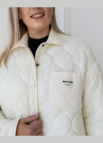 Біла демісезонна куртка кетті білий 0436 Vlavi