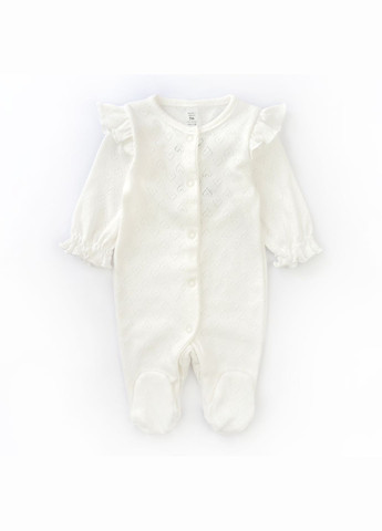 Комплект чоловічок з шапочкою для дівчинки Hearts Молочний dexter's (343493183)