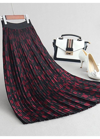 Трикотажна двостороння спідниця міді Бордовий Forza Viva (363261562)