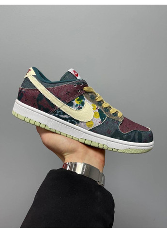 КРОССОВКИ ЖЕНСКИЕ NIKE DUNK LOW SP COMMUNITY GARDEN НАЙК СБ ДАНК No Brand белые демисезоны (369389693)