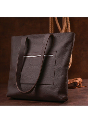 Кожаная матовая женская сумка 16363 Коричневый Shvigel (292849849)