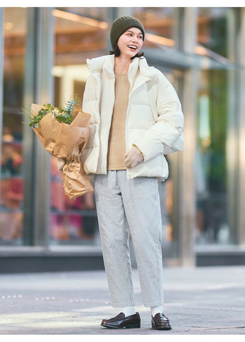 Белый Пуховик Uniqlo