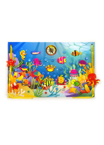Ігровий килимок "Загадковий океан" фігурки на липучках Книжковий хмарочос (288187394)