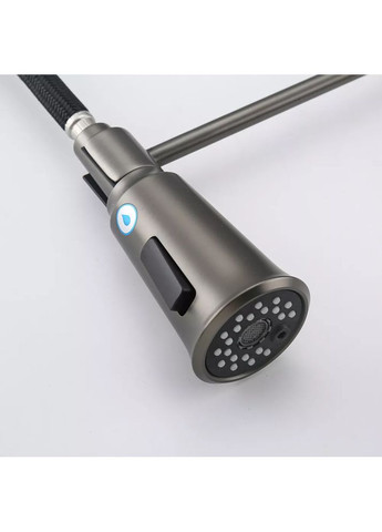 G4398-69 кухня під осмос одноваж. вис. силікон. вилив лат. шпилька Ø35 (гангрей)** {8/1} GAPPO (371881909)