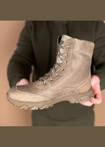 Зимові Чоловічі Тактичні Берці. 36-50р Койот. Натуральна гідрофобна шкіра! MBZM-1006 No Brand (301138753)