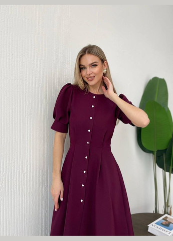 Темно-бордовое женское платье Osoblyva