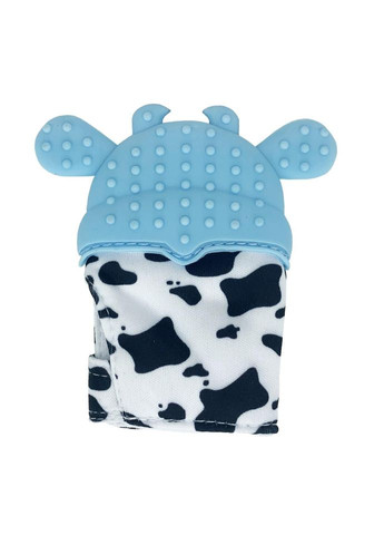 Прорізувач-рукавичка "Корівка" MGZ-0405(Blue) на липучці No Brand (330017868)