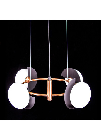 Подвесная люстра лофт на 4 лампочки P1960/4/BRO+BK No Brand (352229613)