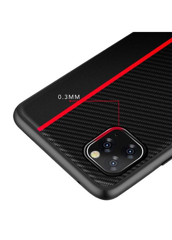 Чехол накладка Cenmaso для Apple iPhone 11 Pro Black&Red Primolux (262296735)