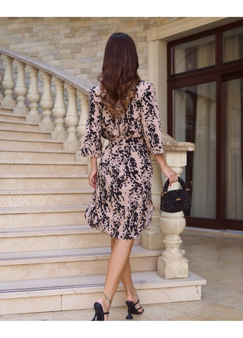 Коричнева повсякденний сукні sa-548 коричневий ISSA PLUS