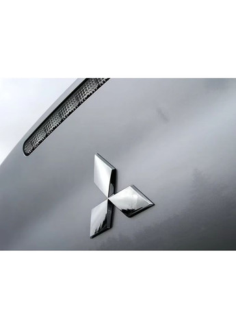 Эмблема 100х88 мм ХРОМ (на скотче) Mitsubishi (369611479)