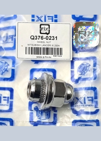 Гайка колісна закрита хром, Q376-0231, MR455707, АСХ Лансер Аутлендер Q-FIX Outlander (345739193)