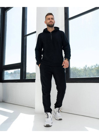 Теплий чоловічий флісовий костюм з худі No Brand (371767847)