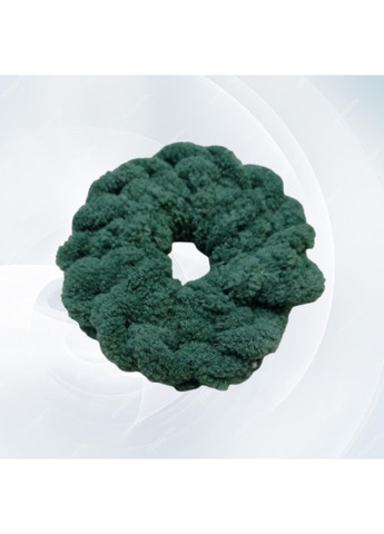 Гумка для волосся зелена махрова Hand Мade 10 см Handmade (368772308)