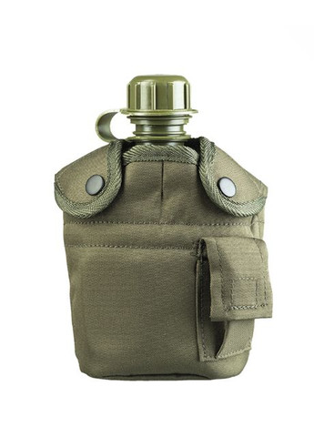 Фляга 900ML з алюмінієвою чашкою Plastic Canteen Cover and Mug Olive (14506001-900) Mil-Tec (292132377)