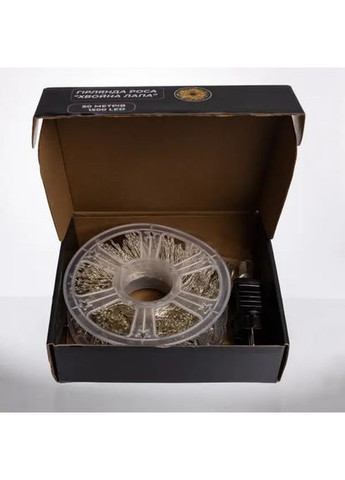 Гирлянда-нить Роса «Хвойная лапа» 50 м / 1500LED — Холодный белый цвет Lucky Day Shop (368774771)