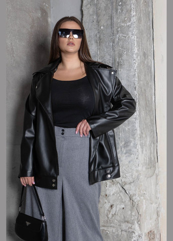 Черная демисезонная стильная косуха косуха Jadone Fashion