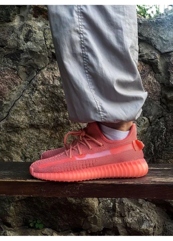 КРОССОВКИ ЖЕНСКИЕ ADIDAS YEEZY BOOST 350 CORAL АДИДАС ИЗИ БУСТ No Brand комбинированные демисезоны (391953080)