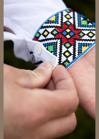 Біла чоловіча вишиванка казкова V&V (300358866)