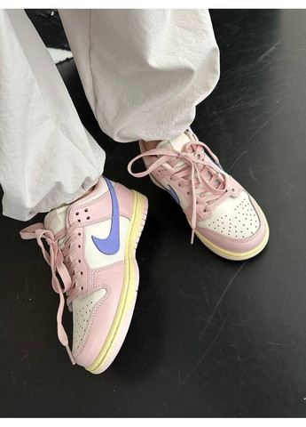 КРОССОВКИ ЖЕНСКИЕ NIKE SB DUNK LOW PINK OXFORD НАЙК СБ ДАНК No Brand розовые демисезоны (367167625)