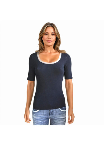 Женская летняя футболка с коротким рукавом KL-102 Черный Number Nine - (363261708)