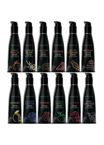 Їстівний лубрикант зі смаком ванілі Wicked Aqua Vanilla Bean на водній основі, 60 мл Wicked Sensual Care (298936486)