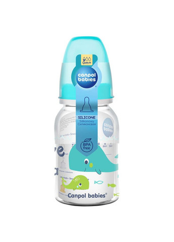 Пляшечка PP Love&Sea, 120 мл, бірюзовий () Canpol Babies 59/300_tur (336330124)