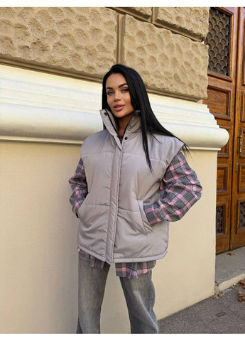 Женская теплая жилетка оверсайз MonCher (357262547)