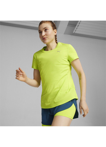 Зелена всесезон футболка run favorite women's tee Puma
