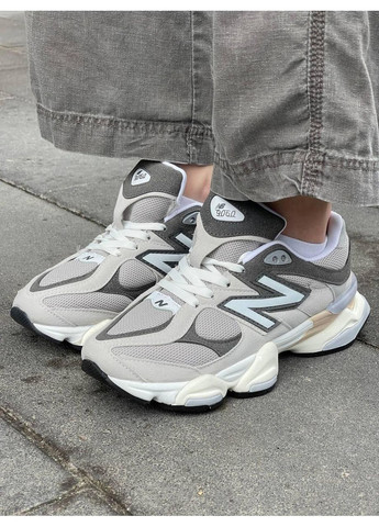 КРОССОВКИ ЖЕНСКИЕ NEW BALANCE 9060 GREY V2 НЬЮ БЕЛАНС 9060 No Brand серые демисезоны (367174737)