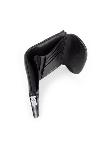 Гаманець жіночий шкіряний LC68308-01 чорний на магніті De Esse (348780830)