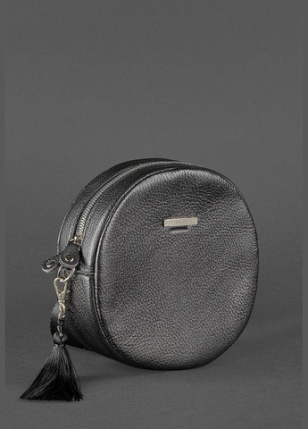 Кругла жіноча шкіряна сумочка Tablet чорна (A-026422) BlankNote (327874213)
