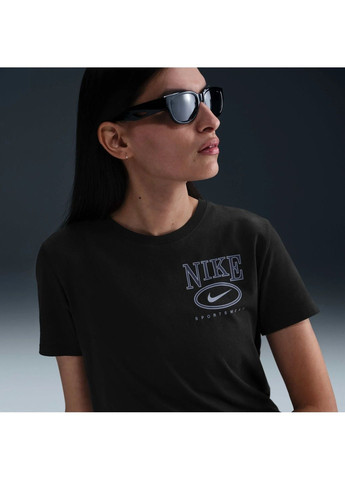 Женская футболка Club Black Nike - (365961855)