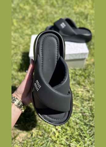 Черные шлепанцы ALLSY