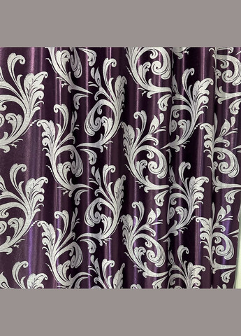 Готовий комплект штор (2шт) блекаут софт фіолетового кольору 150х270см No Brand (308351034)