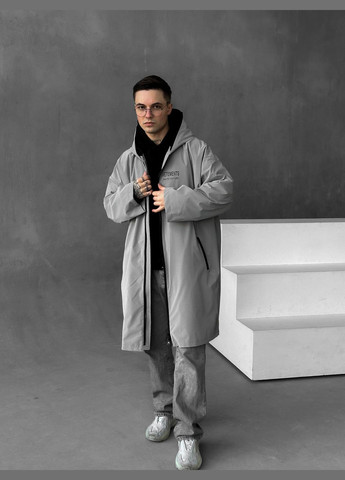 Трендовий дощовик з кишенями та написом No Brand (322317684)