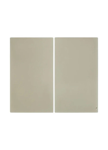 Скляні накладки для плити 2 шт 52х30 см бежевий Livarno home (328261521)