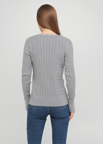 Светло-серый демисезонный свитер женский - свитер af8036w Abercrombie & Fitch
