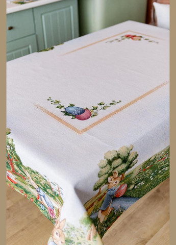Гобеленова скатертина на стіл Лужайка Прованс (326807399)