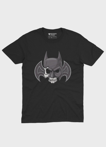 Чорна чоловіча футболка з принтом супергероя - бетмен (ts001-1-bl-006-003-005) Modno