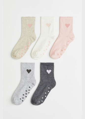 Шкарпетки набір 5 пар. для дівчинки 1012098003 Різнобарвний H&M (289354069)