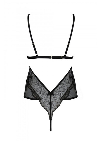 Боді AMBERLY BODY black, L/XL, відкрита спина, низ стрінги Passion (369951040)